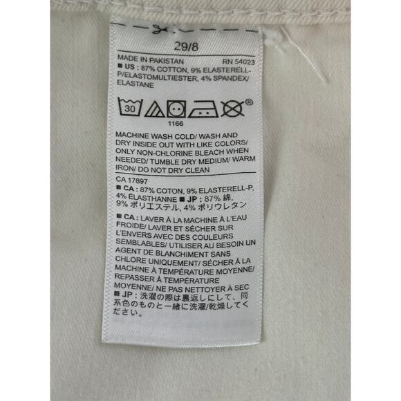 Banana Republic Sculpt Skinny High Rise White Jeans Casual Stretch Workwear 8 - Picture 4 of 8